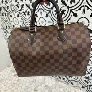 Speedy 30 Damier Ebene USED and in EUC Comes With Dust Bag